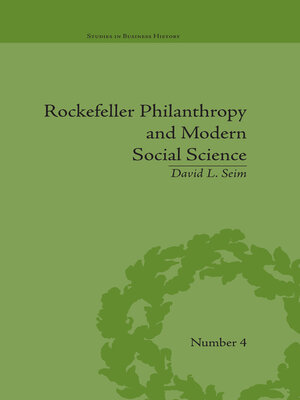 cover image of Rockefeller Philanthropy and Modern Social Science